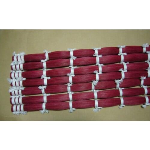 Red horseshoers wool 250grams red horse tail hair