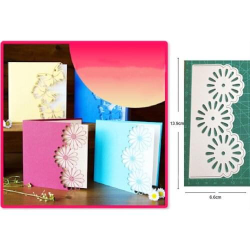 Flower Daisy Border Metal Cutting Dies Stencils dies for DIY Scrapbooking dies Decoration Album Paper Craft dies Embossing Dies