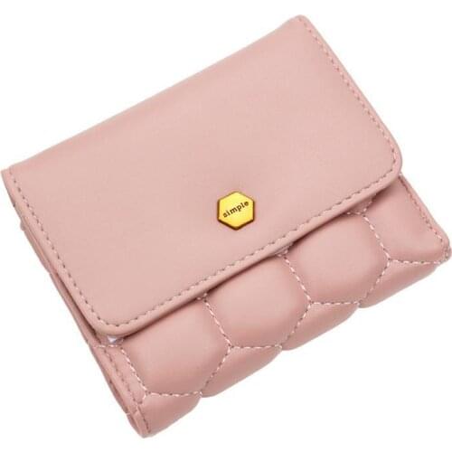 Fashion Plaid Women Wallet 2021 Mini Girl Purse Coin Pocket Simple Casual Lady Wallet Short Brand Designer Female Purse Money