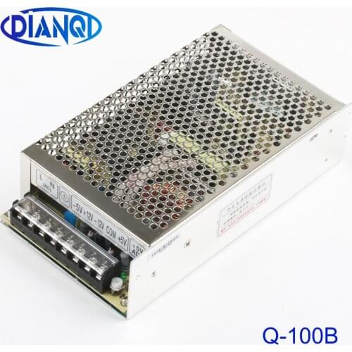 Quad output power supply 100W 5V 12V -5V -12V power suply Q-100B ac dc converter good quality