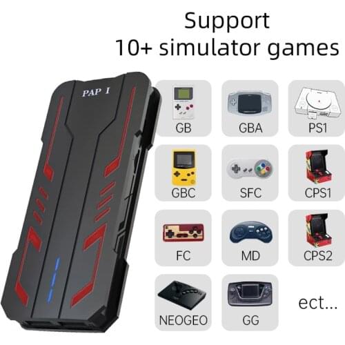 New PAP1 32 Bit Retro Game Console Family TV Mini Game Box 64GB Built In 5200 Games PS1 Game Emulator Support 4K HD Out