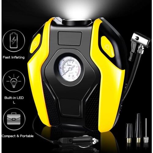 Portable Car Air Compressor DC 12V Digital Tire Inflator Air Pump 150 PSI Auto Air Pump For Car Motorcycle LED Light Tire Pump