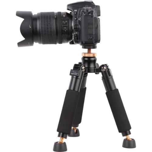 QZSD Q178 Portable Light Desktop Mini Table Tripod Monopod Base Unipod Support Tripod Stand for DSLR SLR Video Cameras Load 3KG