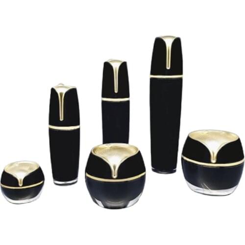 Empty 30/50/100ML Mist Spray Bottle White Black Cosmetic Container Lotion Pump Bottle Skin Care 15/30/50g Eye Cream Glass Jar