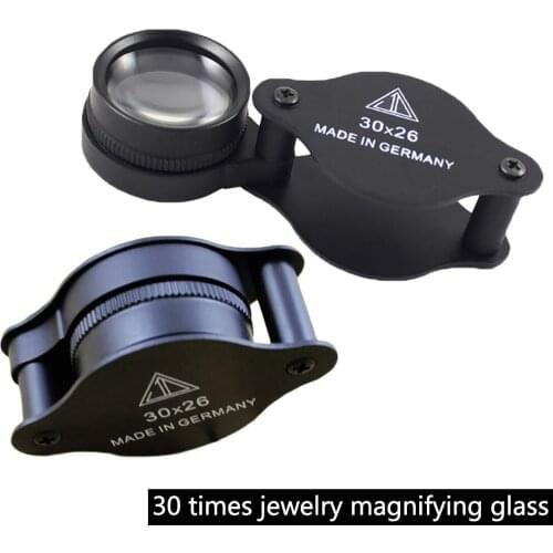 30x26mm Jeweler Optics Loupes Magnifier Glass Magnifying Lens Microscope For Coins Stamps Jewelry Lupe