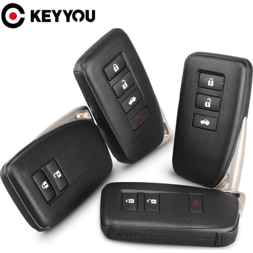 KEYYOU For Lexus NX GS RX IS ES GX LX RC 200 250 350 LS 450H 300H 2/3/4 Button Remote Car Key Shell Cover Key Case Replacement