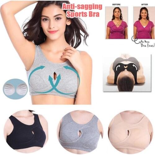 2019 Summer Woman Seamless Sports Bras Tank Top Anti-sagging Fitness Vest Crop Top Female Tops