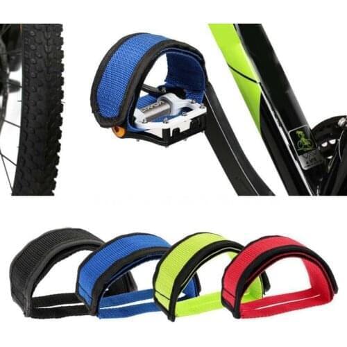 1pcs Cycling Bicycle Bike Foot Pedal Straps Anti-slip Toe Clips Pedal Strap Bike Bicycle Double Adhesive Straps Pedal Toe Clip S