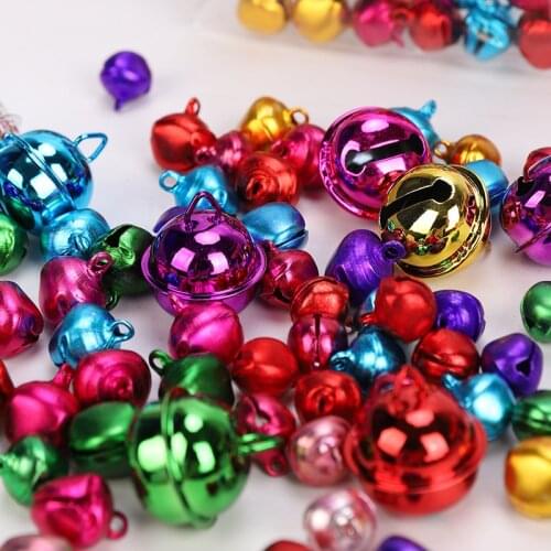 10/30/50PCS Christmas Jingle Bells Colorfu LDIY Craft Bells for Christmas Festival Decoration Wreath Holiday Home Decoration