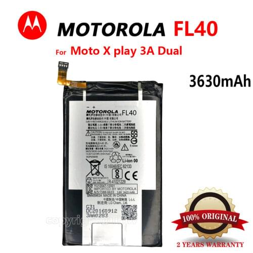 100% Original 3630mAh FL40 For Motorola Moto X 3A Moto X Play Dual XT1543 XT1544 XT1560 XT1561 XT1562 XT156 Tracking number