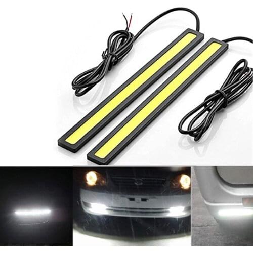 2pcs 17cm Universal Daytime Running Light Car COB DRL LED Strip Light External Lights Auto Waterproof Car Styling Led DRL Lamp