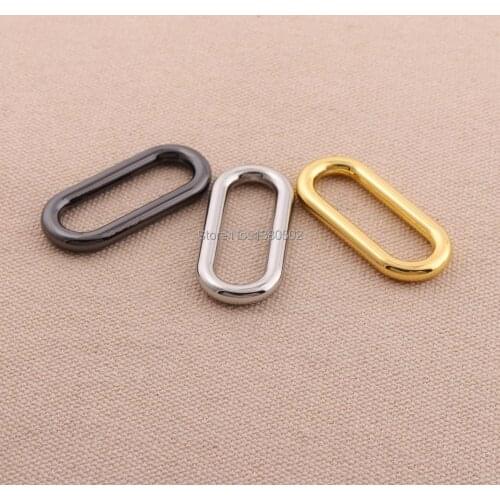 6pcs/lot 45mm inner metal alloy oval ring buckle for bag garment accessories