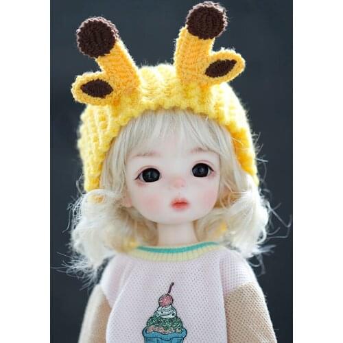 Cute Animal Woolen Cartoon Headwear for 1/6 YOSD SD BJD Doll Accessories girils boys toys