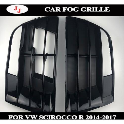 Car fog light grille accessories For Scirocco R front bumper side grille lower grill fit for V W scirocco R bumper 2009-2014
