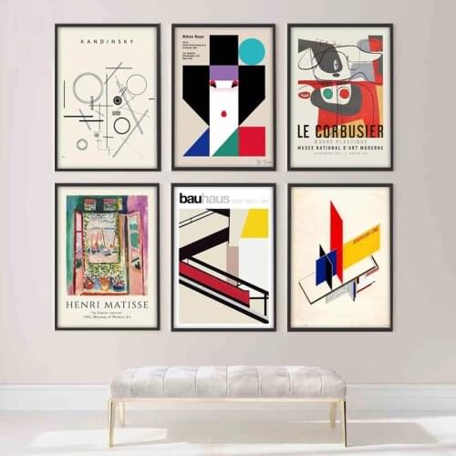 Bauhaus Canvas And Herbert Bayer Art Poster Printing Living Room Home Decoration Wall Painting