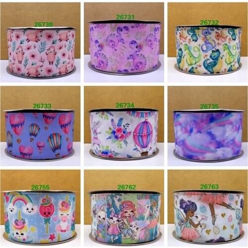 Free shipping 10 yards cartoon logo printed grosgrain ribbon 26730