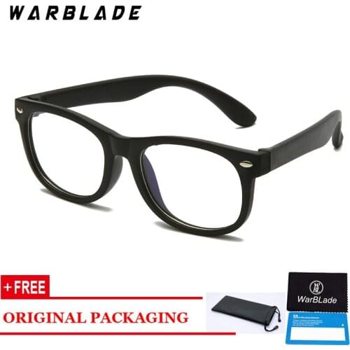2020 New Anti-blue Light Kids Glasses Silicone Children Eyeglasses Boys Girls Optical Frame Computer Transparent UV400 Eyewears
