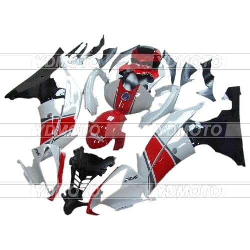 100% Fitment ABS Fairing Kits For Yamaha YZF R6 2008 2009 10 2011 12 13 15 16 Fairings Bodywork YFZ-R6 08 09 10 11-16 WHITE RED