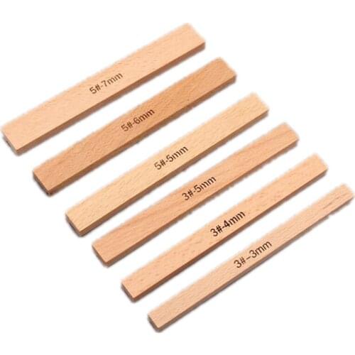 Hot YO-6Pcs/Lot Beech Wood Sewing Accessories for DIY Leather Zipper Installation Installer Wallet Fix DIY Tool Repair