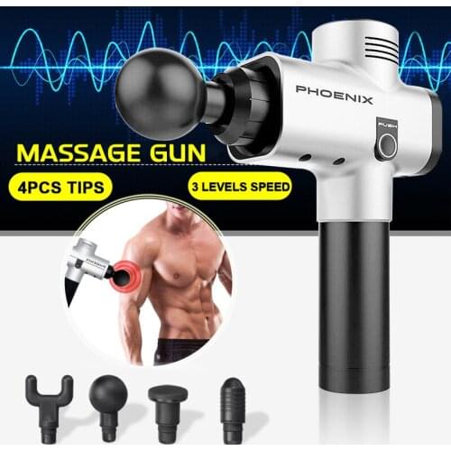 Phoenix A2 Massage Gun Electric Muscle Vibration Stimulator Therapy Body Deep Tissue Percussion Massager Fitness Fascia Gun