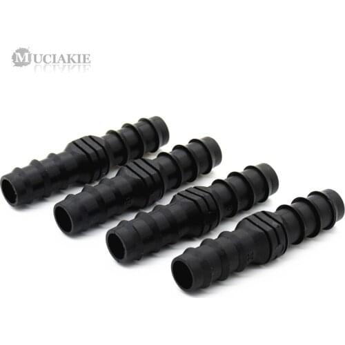 MUCIAKIE 100PCS DN20 PE Hose Equal Connector Garden Irrigation Straight Connector Watering Coupling Tube Pipe Adapter