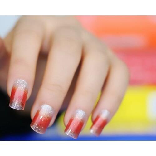 10 packs mixed colour nail art sticker full cove nail wraps french nail decals free shipping