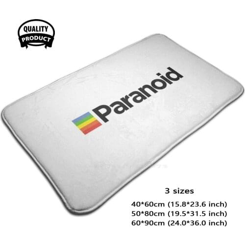 Paranoid - Aesthetic Vintage Vaporwave Soft Foot Pad Room Goods Rug Carpet Streetwear Hip Hop Sweater Jenny Holzer Truisms