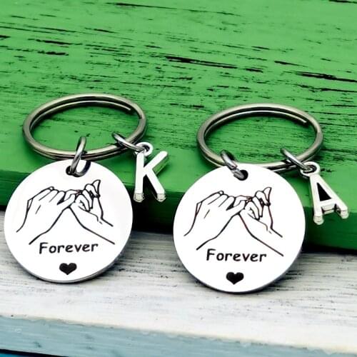 Couples Gift Keychain Promise KeyRing for Him Her Girlfriend Boyfriend Husband Wife Present for Birthday Anniversary Christmas