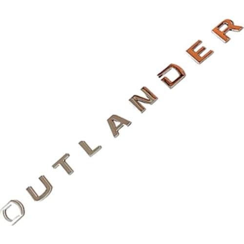 3D Plastic OUTLANDER Letters Logo Sticker Car Tuning for Mitsubishi Front Head Hood Decoration Badge Nameplate Decal Accessories