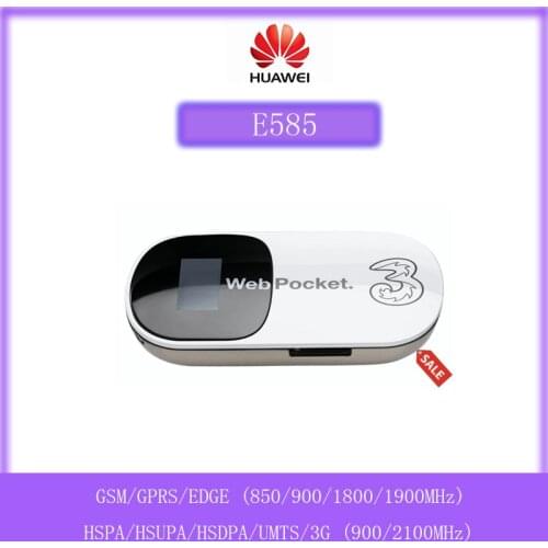 Unlocked Huawei E585 3.5G 3G mobile hotspot HSDPA router pocket wifi modem OLED Screen Free Shipping
