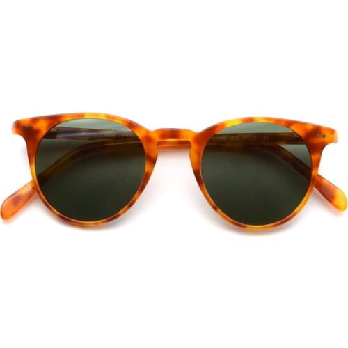 Retro Small Round Polarized Sunglasses For Men and Women Vintage Driving Outdoor O Malley Sun Glasses With Case