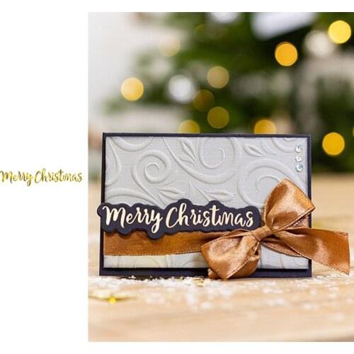 Christmas Word Hot Foil Plate Metal Cutting Dies for Scrapbooking and Card Making New 2019 die cuts