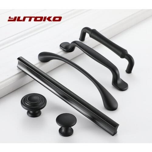YUTOKO Black Handles for Furniture Cabinet Knobs and Handles Kitchen Handles Drawer Knobs Cabinet Pulls Cupboard Handles Knobs