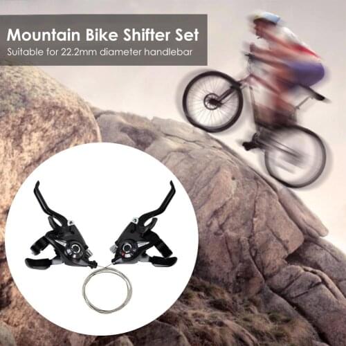 3x7 8 Speed Bicycle Shifter Brake MTB Mountain Road Bike Riding Cycling Disc Brake Levers With Shift Cable Hot Sale