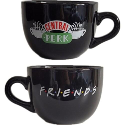 Friends TV Show Series Central Perk Ceramic Coffee Tea Cup 650ml Friends Central Perk Cappuccino Mug