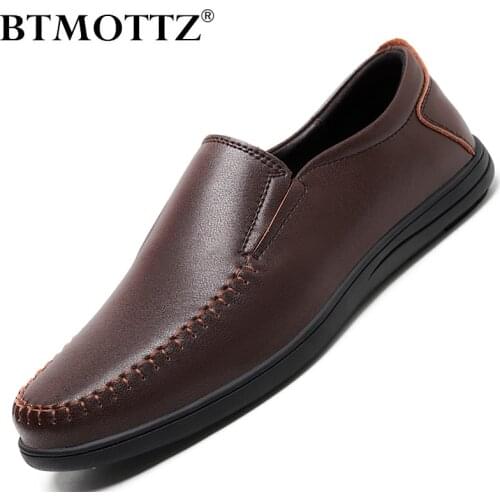 Genuine Leather Men Shoes Casual Luxury Brand Slip on Designer Formal Loafers Men Moccasins Breathable Italian Driving Shoes Men