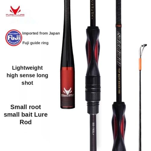 Carbon L Rod 2.2/2.3m Fuji guide Lightweight long shot micro stream action trout rod bottom small root Spinning Lure Fishing rod