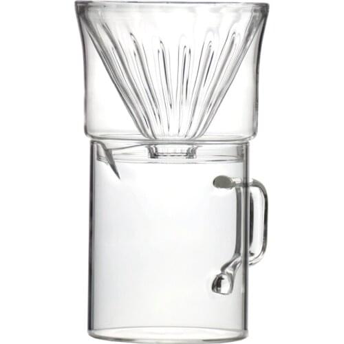 V60 Ice Drip Coffee Maker Adjustable Rate Dutch Style Cold Brew Coffee Dripper Reusable Glass Set 1-4 Cups