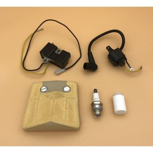 Air Filter Fuel Filter Gnition Coil Magneto Kit for Husqvarna 61 66 266 Chainsaw Parts Gas Chain Saws #501516201,501617201