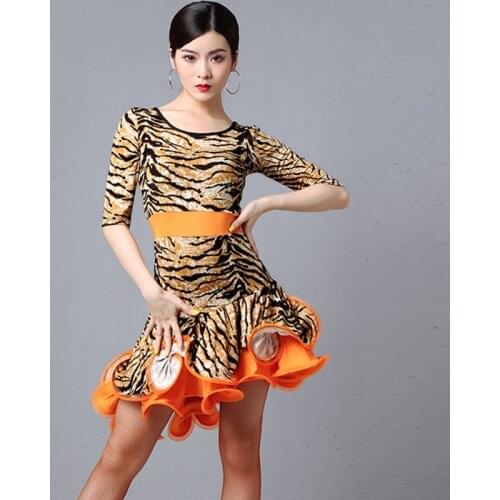Female Latin Dance Dress Professional Ballroom Dance Competition Dress Women Rumba Tango Samba Salsa Practice Clothing DQL3027