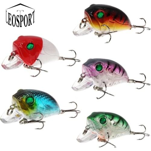 1 pcs High Quality Minnow Fishing Lure 5 Color Fishing Bait 4.5CM 8g Carp Fishing hooks Lead Hard Lure Fishing Tackle