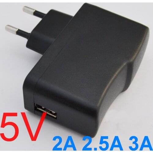 1PCS High quality IC program 5V 2A 2.5A 3A EU Plug USB Charger Power Adapter with USB Charger for Tablet PC