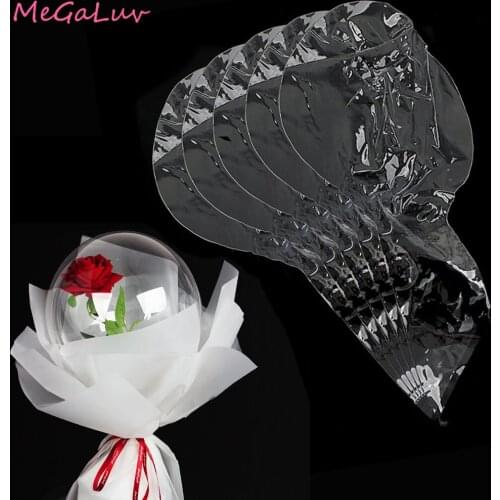 10/20pcs 20 inch Wide Mouce Transparent Balloons Clear Bubble Bobo Balloon Birthday Party Valentines Day Wedding Decor Globos