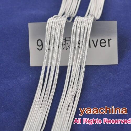 10pcs/Lot Promotion Wholesale Real 925 Sterling Silver Jewelry 26'' Snake Chain Necklace Woman Brithday Gifts