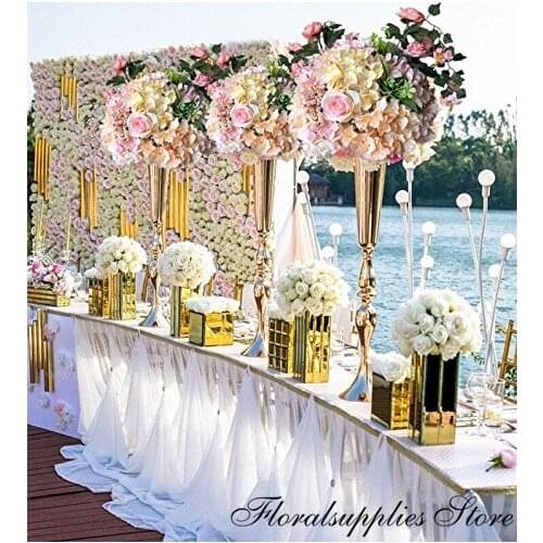 10PCS Metal Flower Ball Holder Wedding Vase Road Lead Flower Arrangement Props T Stage Welcome Area Decoration