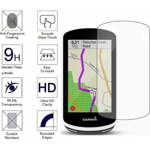 2Pcs 2.5D 9H Tempered Glass Film For Garmin Edge1030 Screen Protector GPS Crystal Ultra-thin Clear Scratch Resistant Skin film