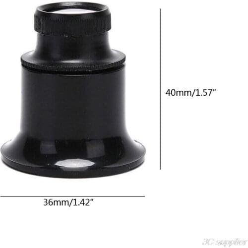 20X Jewelers Eye Loupe Loop Magnifier Magnifying Glass for Watchmakers Repair Eye Loupe Glass Jewelry Tools J27 21 Dropshipping