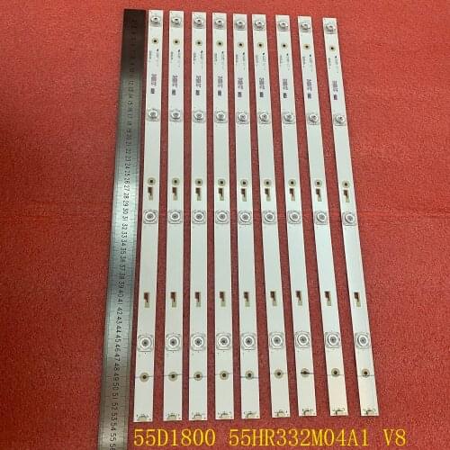 45pcs/lot LED backlight strip For Thomson T55FSM5040 55D1800 55HR332M04A1 V8 4C-LB550T-HR7 le4ra2r0 3732706293c17301440