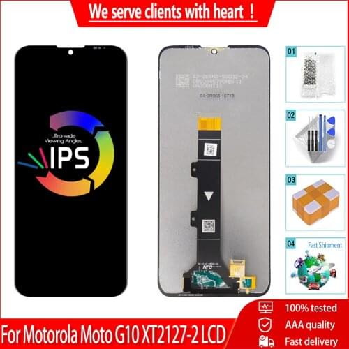 6.5'' New For Motorola Moto G10 XT2127-2 LCD Display With Touch Screen Digiziter Panel Assembly Replacement Parts