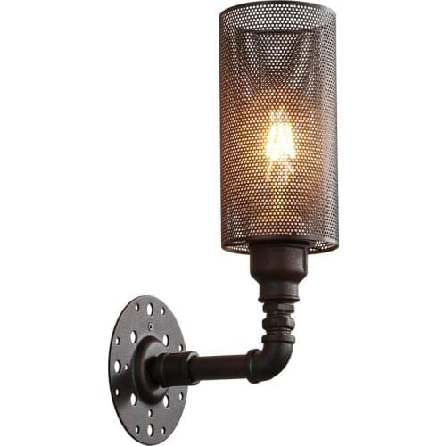 American Loft Style Industrical Vintage Wall Light LED Iron Retro Lamp Bedroom Antique Wall Sconce Angle Adjustable Luminaire